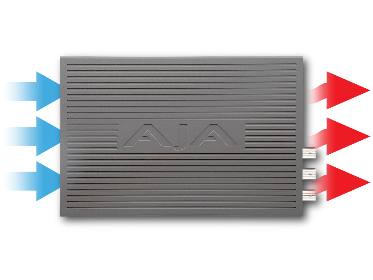 AJA UDC-4K 12G-SDI / HDMI 2.0 Up/Down/Cross Converter Frame Sync 4Kp60 HDR 12-bit - Image 2