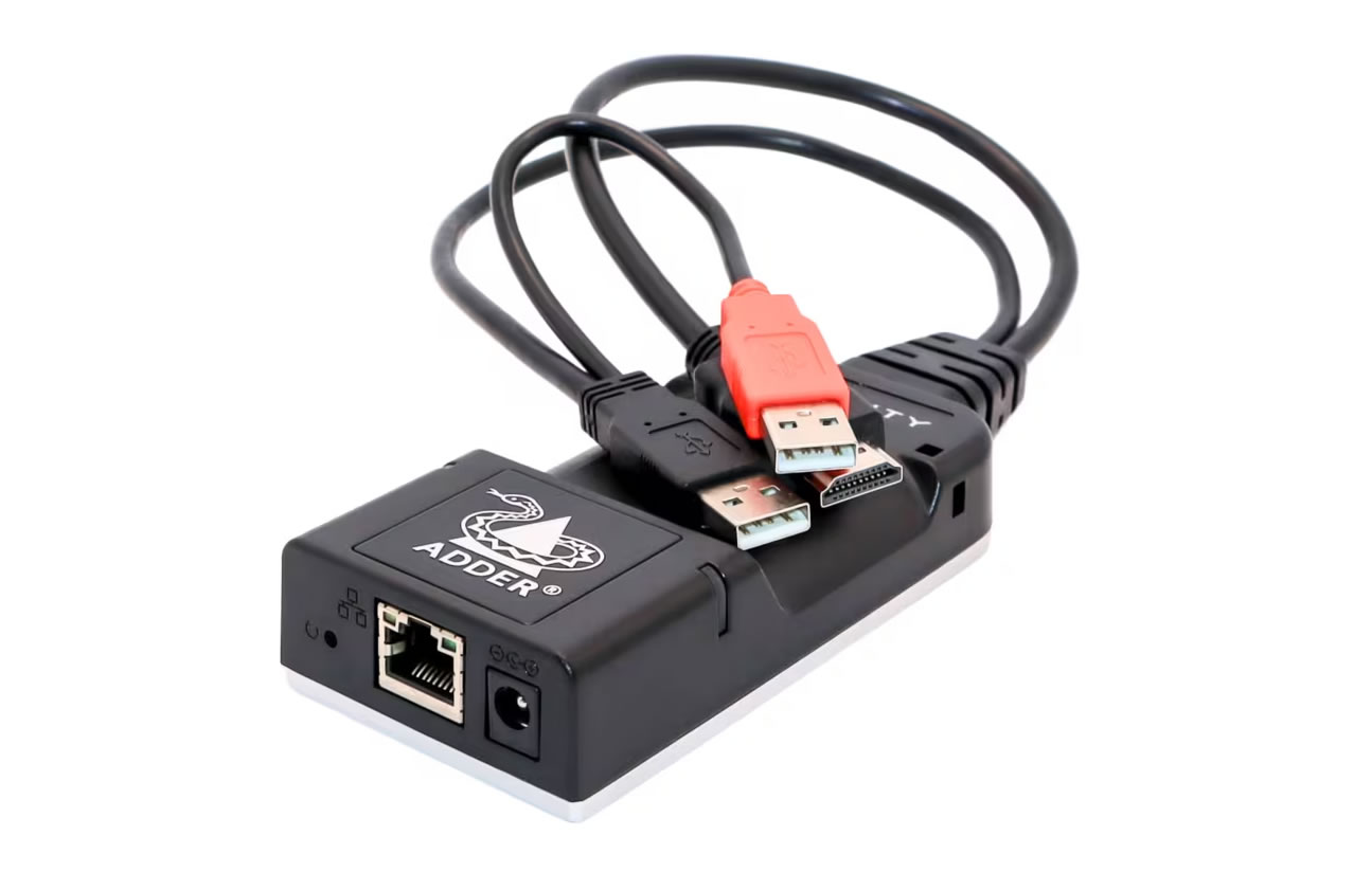 Adder ALIF102T-HM ZeroU HDMI Transmitter / USB 2.0 / 2560 x 1600 60Hz / 1GbE / USB Powered