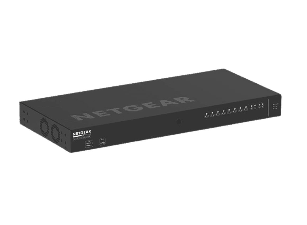 Adder AVM-C12-US 12-Port Matrix Switcher / 10 CATx Ports / 2 SFP / 1GbE / PoE 125W