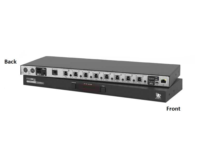 Adder CCS-PRO8-US Seamless KVM Switcher 8 Computers / Free-Flow Mouse Switching / Audio Mixing