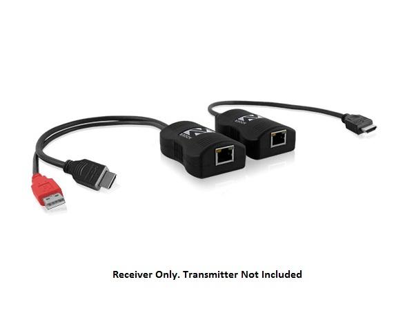 Adder ALDV100R Line Powered HDMI Extender Receiver / Single CATx Cable / USB Powered / 50m / 1920×1200