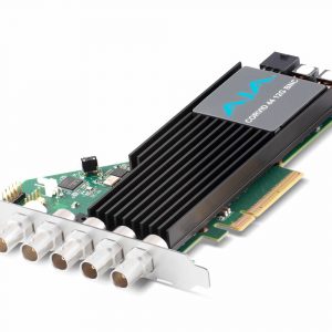 AJA CRV44-12G-R0-04 8-Lane 12G-SDI PCIe 3.0 x 4 Ch I/O Card - Tall Bracket with Fan - HDBNC - No Cables