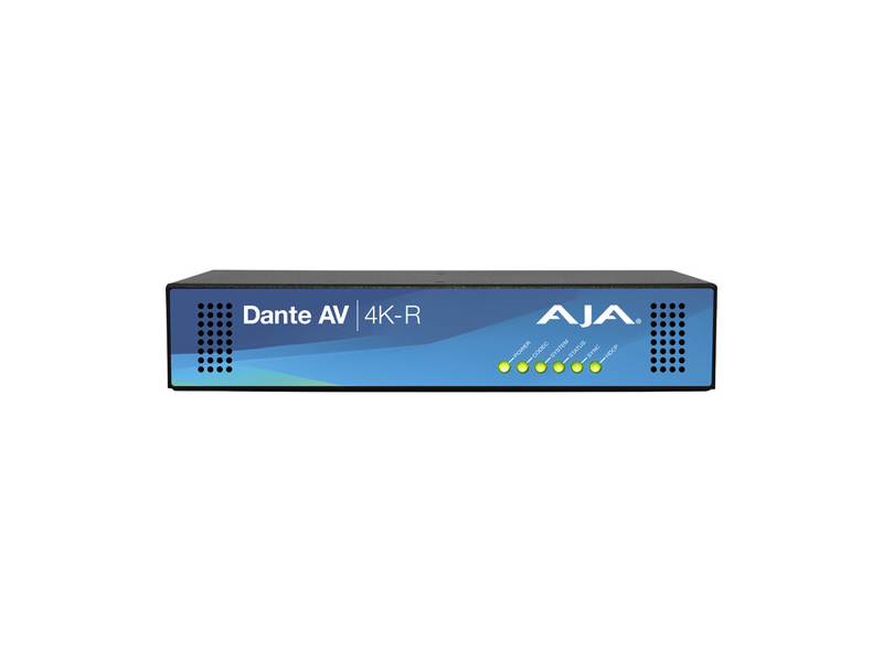 AJA DANTE-AV-4K-R-2 Dante AV Ultra 12G-SDI / HDMI 4Kp60 Receiver PoE+ / HDCP 2.2