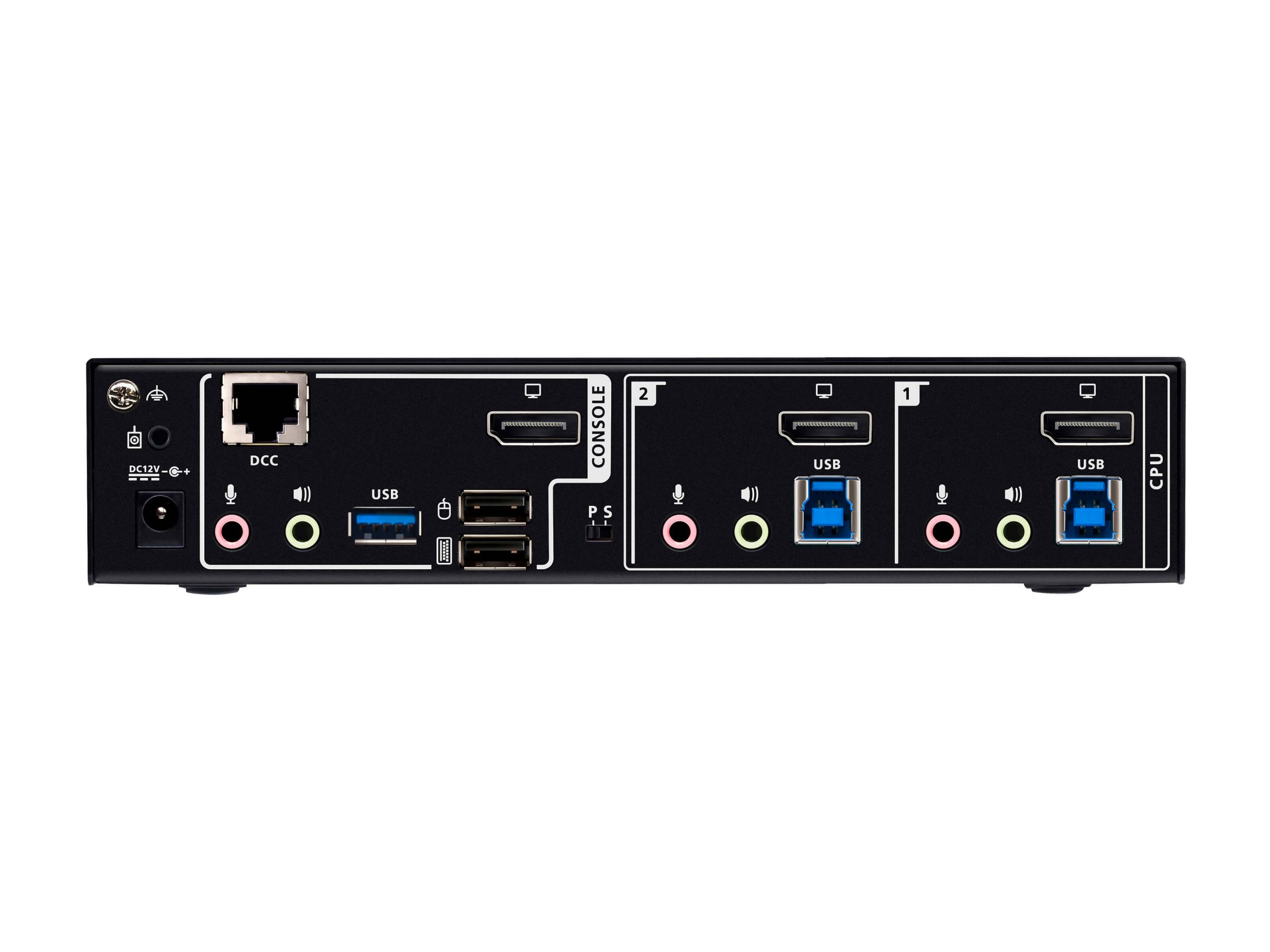 Aten CS1922A 2-Port USB 3.0 8K DisplayPort KVM Switcher / 8K@60Hz 4K@120Hz / USB 3.1 Gen1 Hub - Image 3