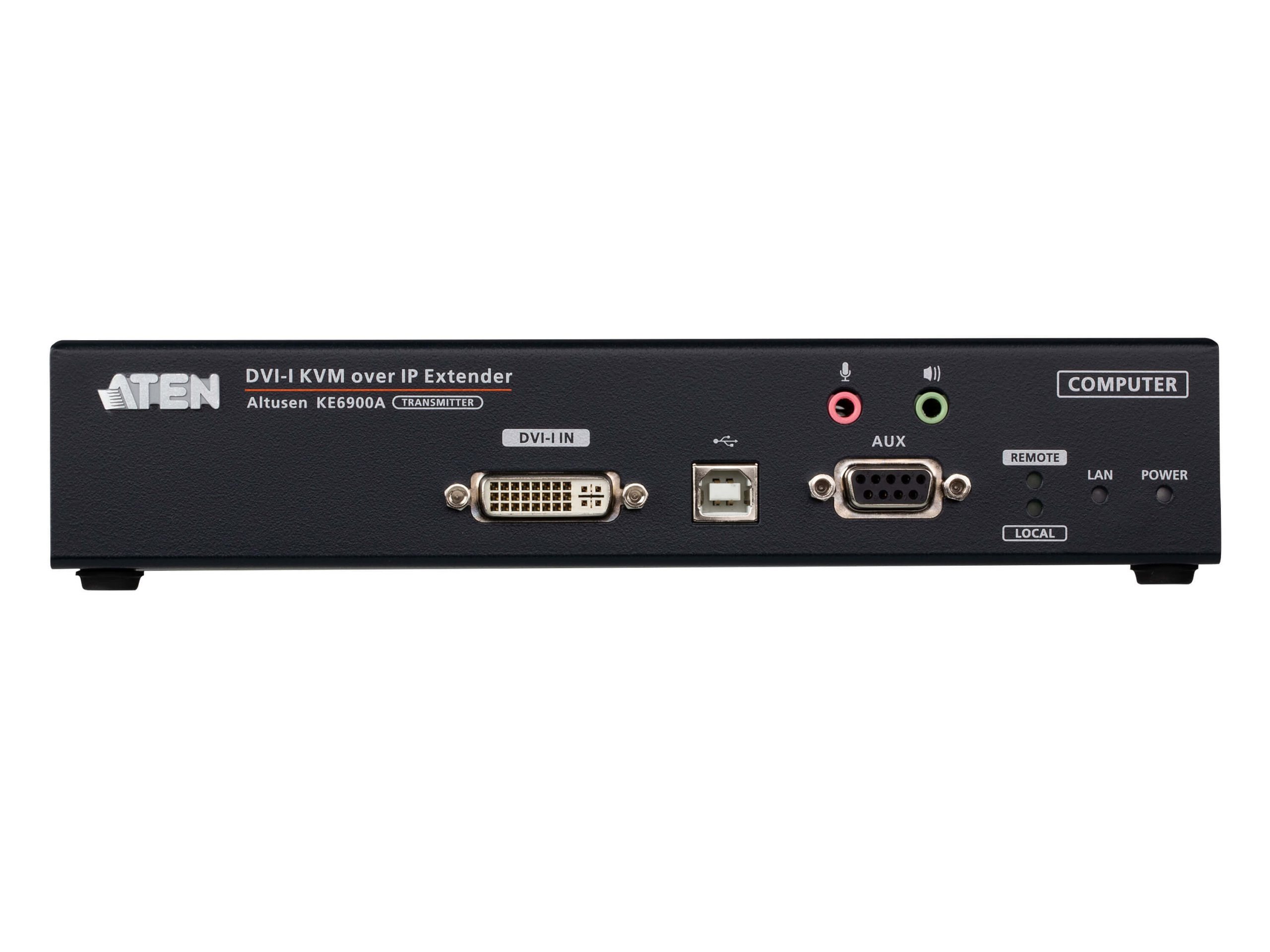 Aten KE6900AT DVI-I Single Display KVM over IP Transmitter - Image 2