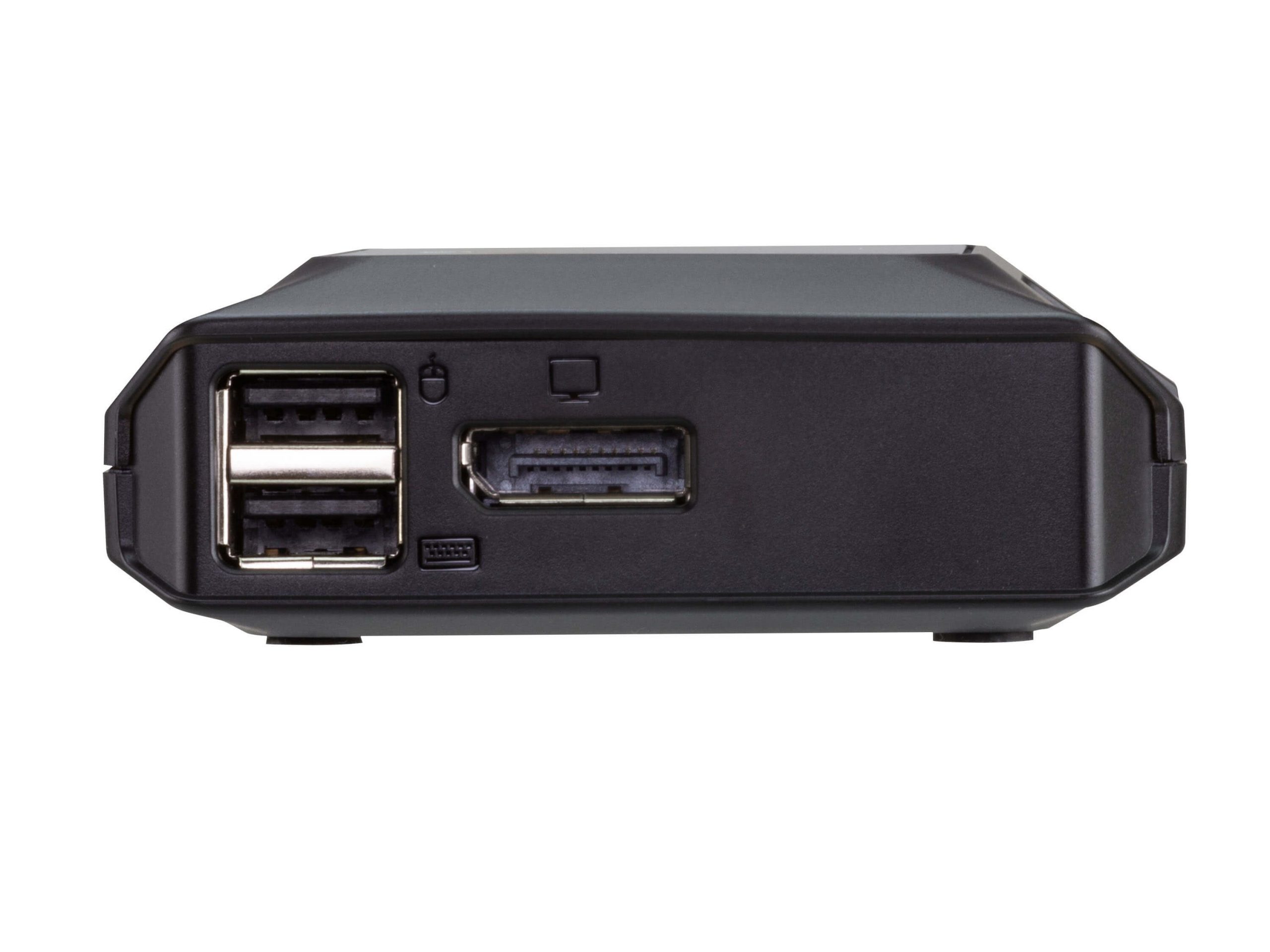 Aten US3312 2-Port USB-C 4K DisplayPort Cable Switch with Remote Port Selector - Image 2
