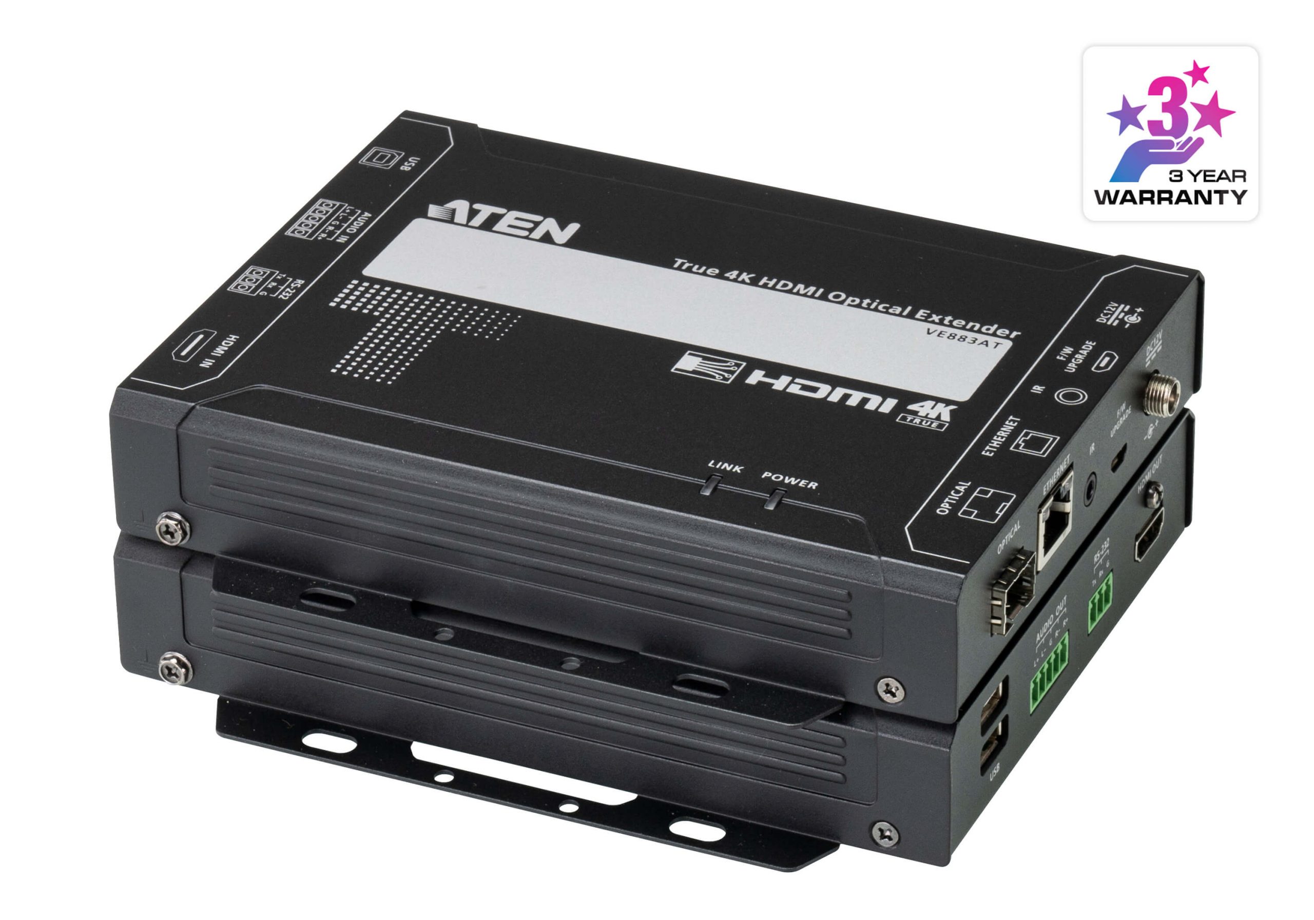 Aten VE883AK1 True 4K HDMI Optical Extender (4K@300m (K1, MM) / 10km (K2, SM))