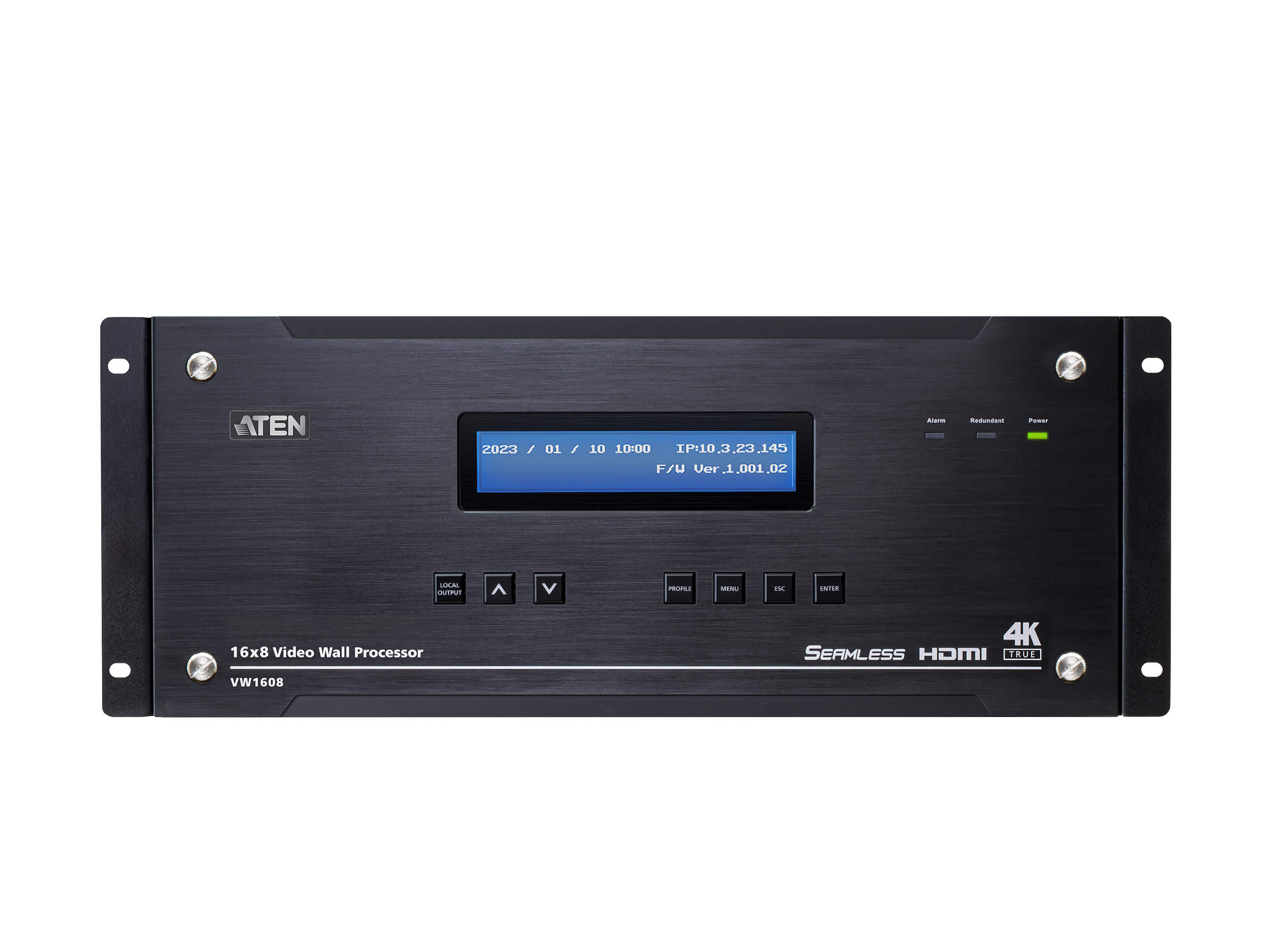 Aten VW1608 16 x 8 Modular 4K60 4:4:4 Video Wall Processor / 4U Chassis / Redundant Power