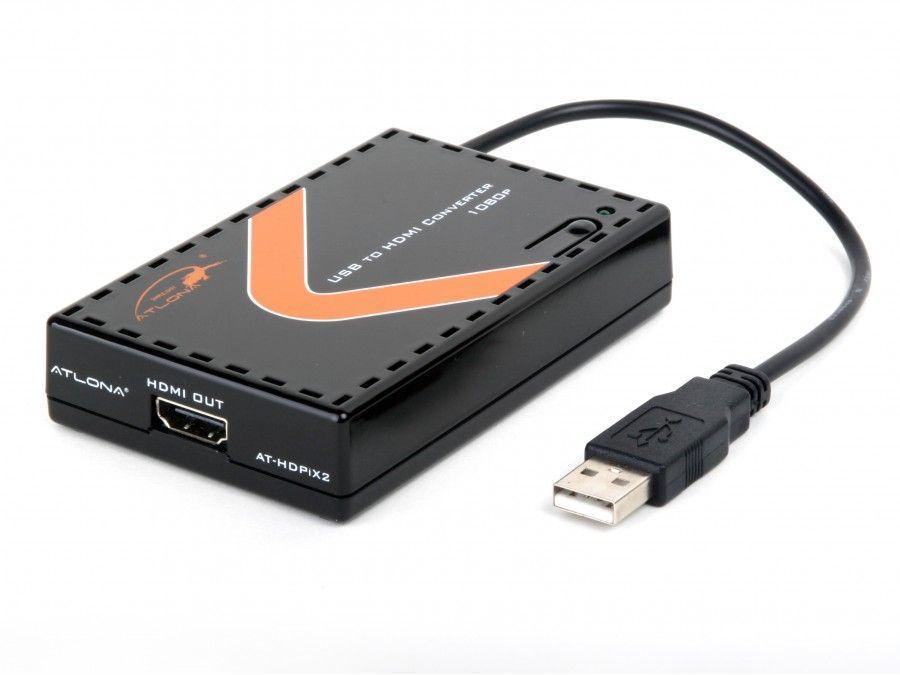 Atlona AT-HDPiX2 Usb To Hdmi Pc/Laptop To Tv/Monitor Converter Up To 1080P