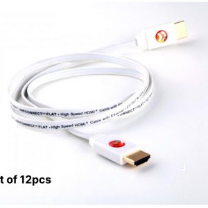 Atlona AT-LCF-16-SET12 16ft Flat High Speed 1080P HDMI Cable for HDTV ROKU PS4 XBOX One LED LCD (Lot of 12pcs)