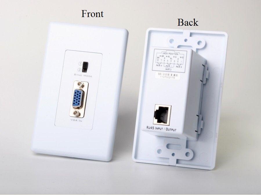 Atlona AT-WPVGA-S Passive VGA Wall Plate Extender (Transmitter) over CAT5/6/7 up to 330ft