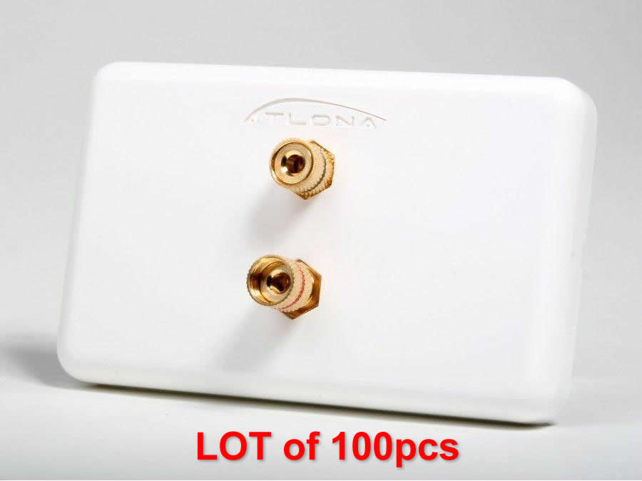 Atlona AT80020_L100 HIGH-QUALITY WALL PLATE FOR 1 SPEAKER LOT of 100pcs