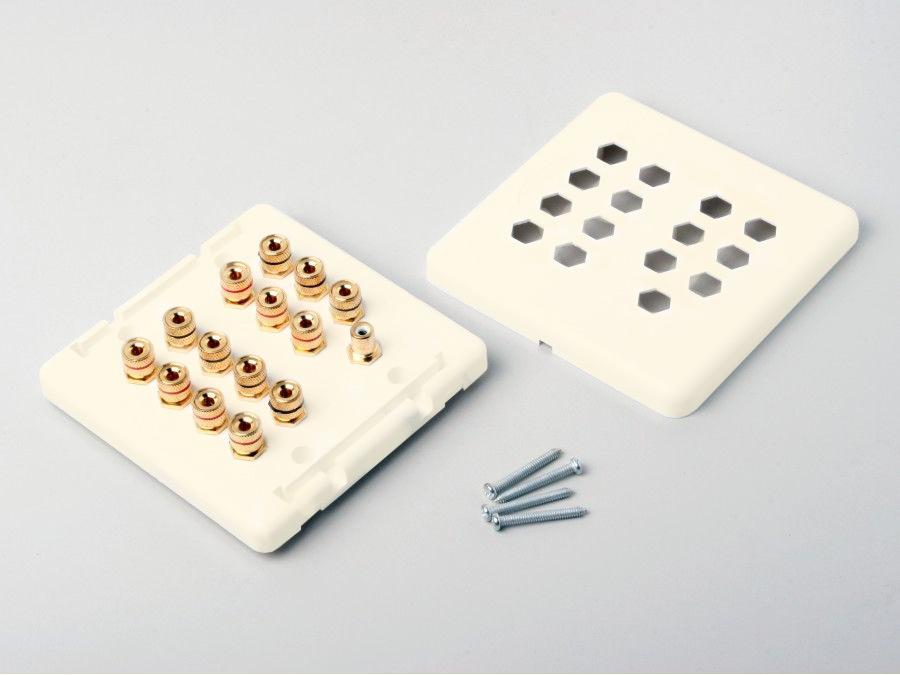 Atlona AT80140-RCA 7 Speaker Wall Plate With Subwoofer Input - Image 3