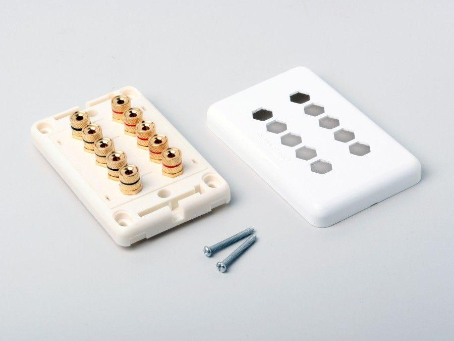 Atlona AT80100_L40 HIGH-QUALITY WALL PLATE FOR 5 SPEAKERS Lot of 40pcs - Image 3