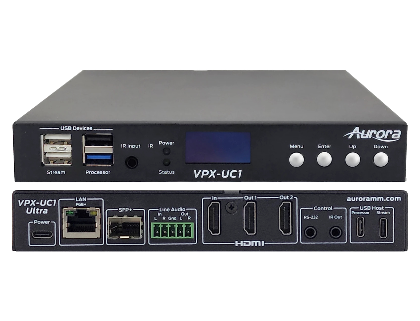Aurora Multimedia VPX-UC1-ULTRA 4K60 1G Unified Communication AVoIP Transceiver with 8-Core 2.4GHz Processor & 8K60