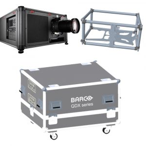Barco R9410854-FCU 41,000-Lumen WUXGA 3-Chip DLP Projector w/Wired XLR/IR Control&Rigging Frame
