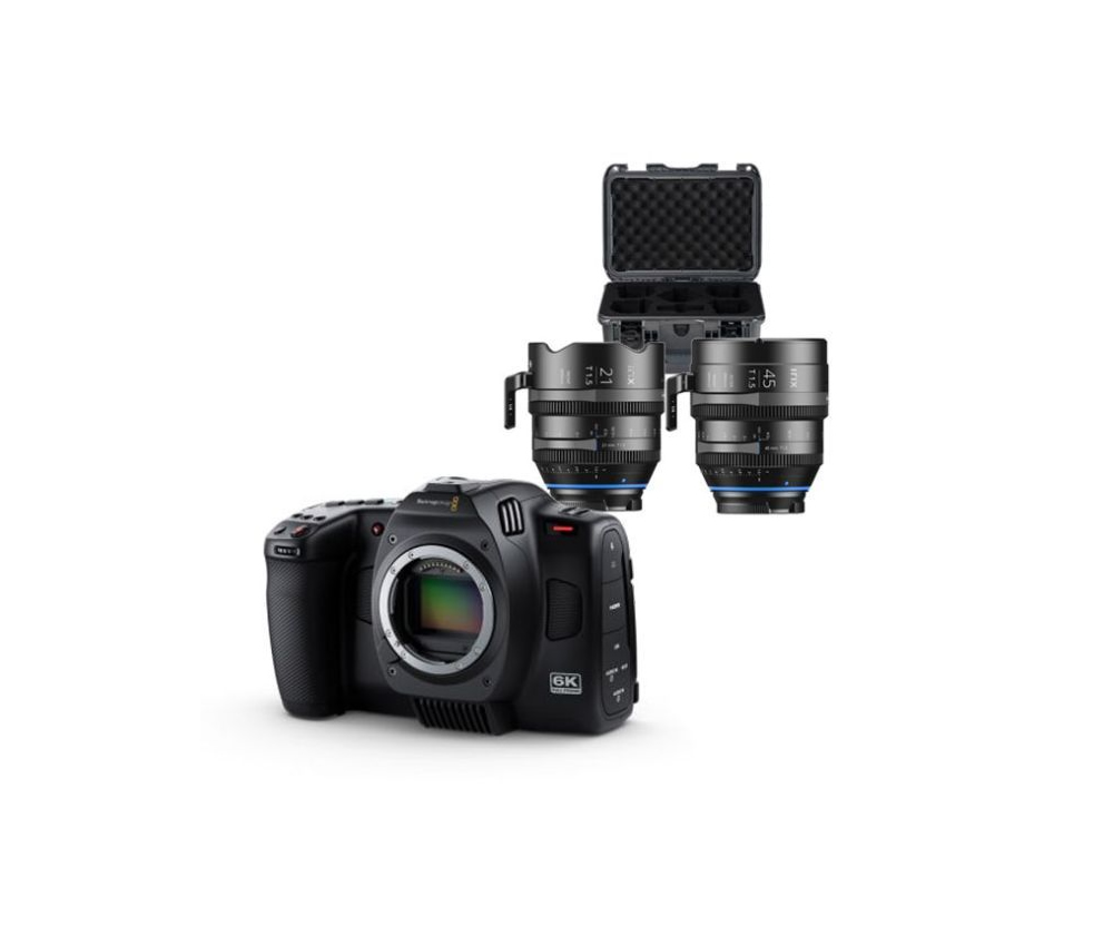 Blackmagic Design BMD-CINEMA6K-L-IRIX LENS-DB Cinema Camera 6K L & Irix 21mm + 45mm + Nanuk Case