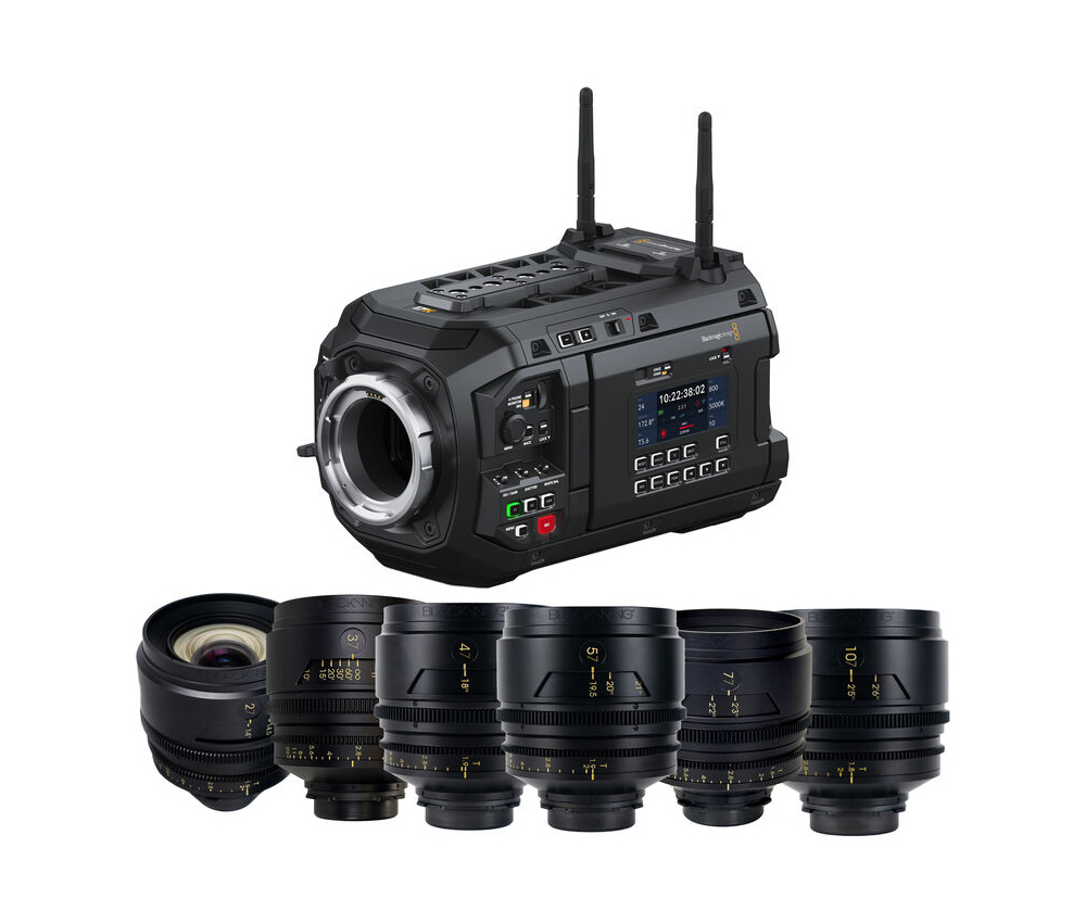Blackmagic Design BMD-CINEURSAA17K65BODY+Cine-PL-Set-CB URSA Cine 17K 65 Camera Kit with BLACKWING7 T-Tuned 6-Lens Set (ARRI PL)