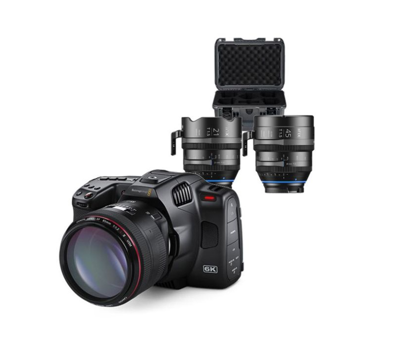 Blackmagic Design BMD-POC6KPRO-EF-IRIX LENS-DB Pocket 6K Pro EF & Irix 21mm + 45mm + Nanuk Case