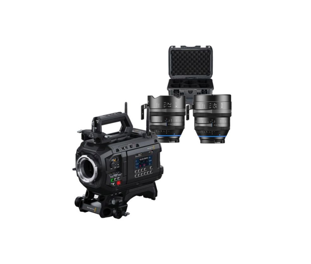 Blackmagic Design BMD-URSA-12K-PL-IRIX-LENS-DB URSA Cine 12K LF & Irix 21mm + 45mm + Nanuk Case