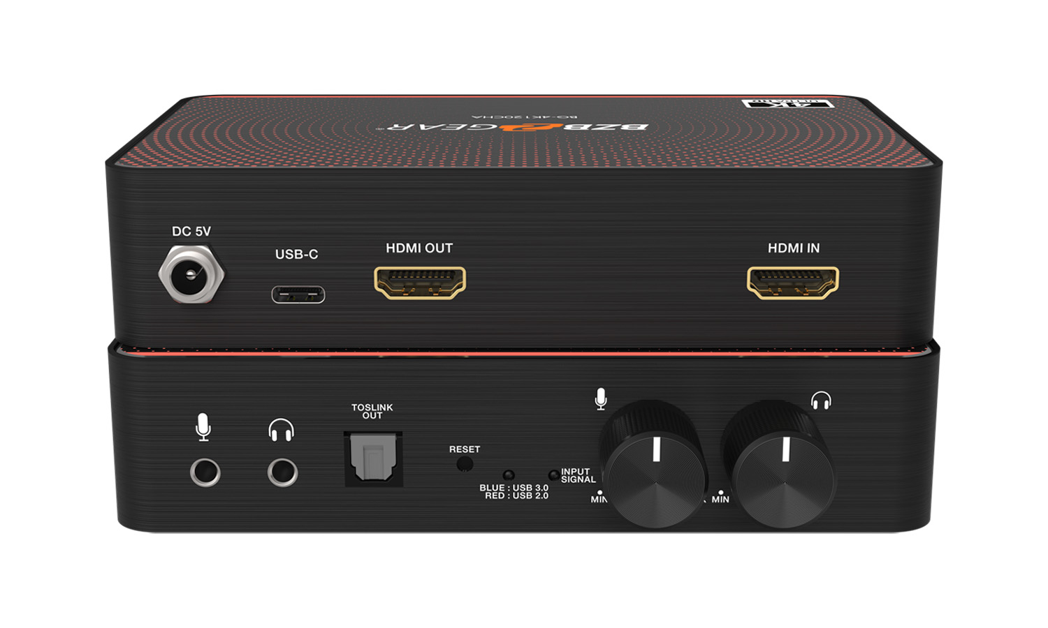 BZBGEAR BG-4K120CHA USB-C 4K120 Video Capture Card Box with Scaler/HDMI 2.1 Loop Out/Audio/HDR10 to SDR Conversion Support