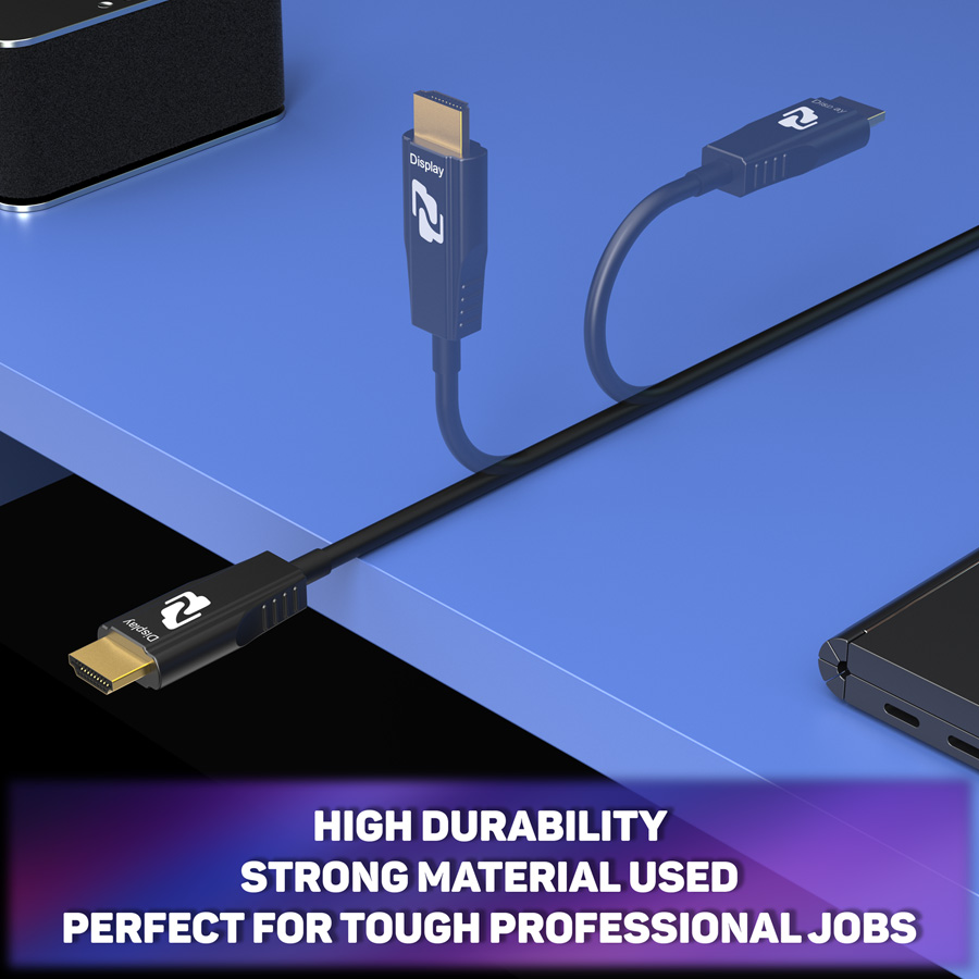 BZBGEAR BG-CAB-H21A15 8K UHD HDMI 2.1 48Gbps Active Optical Cable - 15m/50ft - Image 12