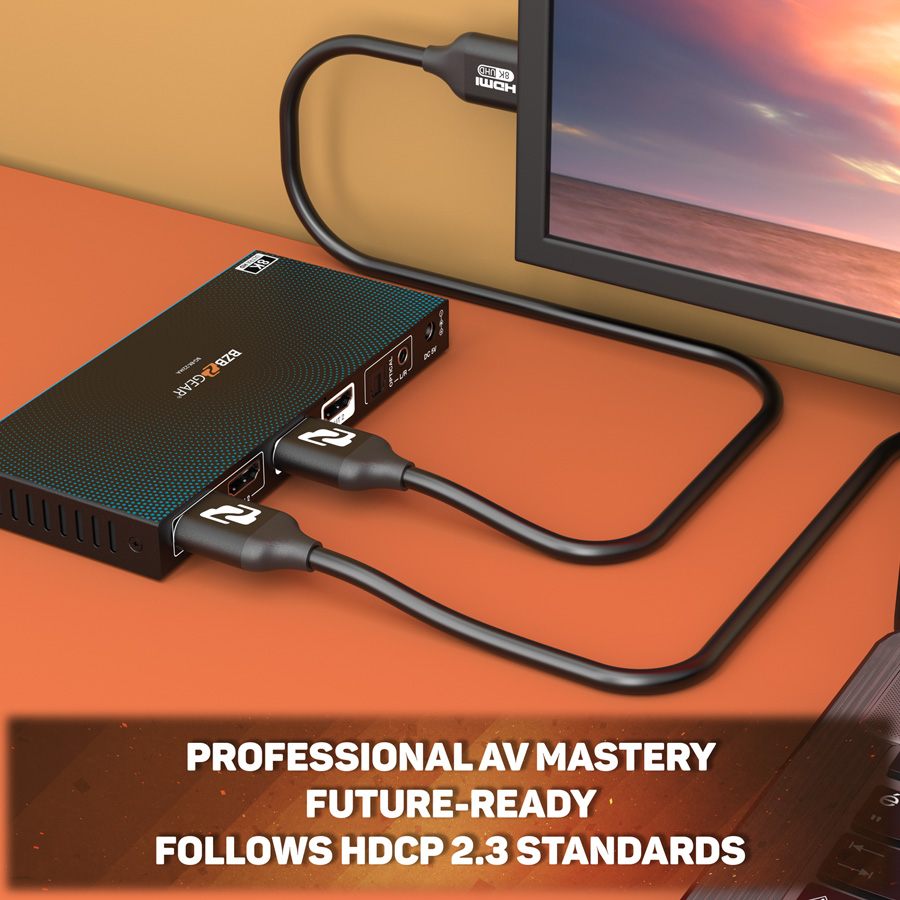 BZBGEAR BG-CAB-H21C1 8K UHD HDMI 2.1 Certified 48Gbps Cable - 1m/3.3ft - Image 11