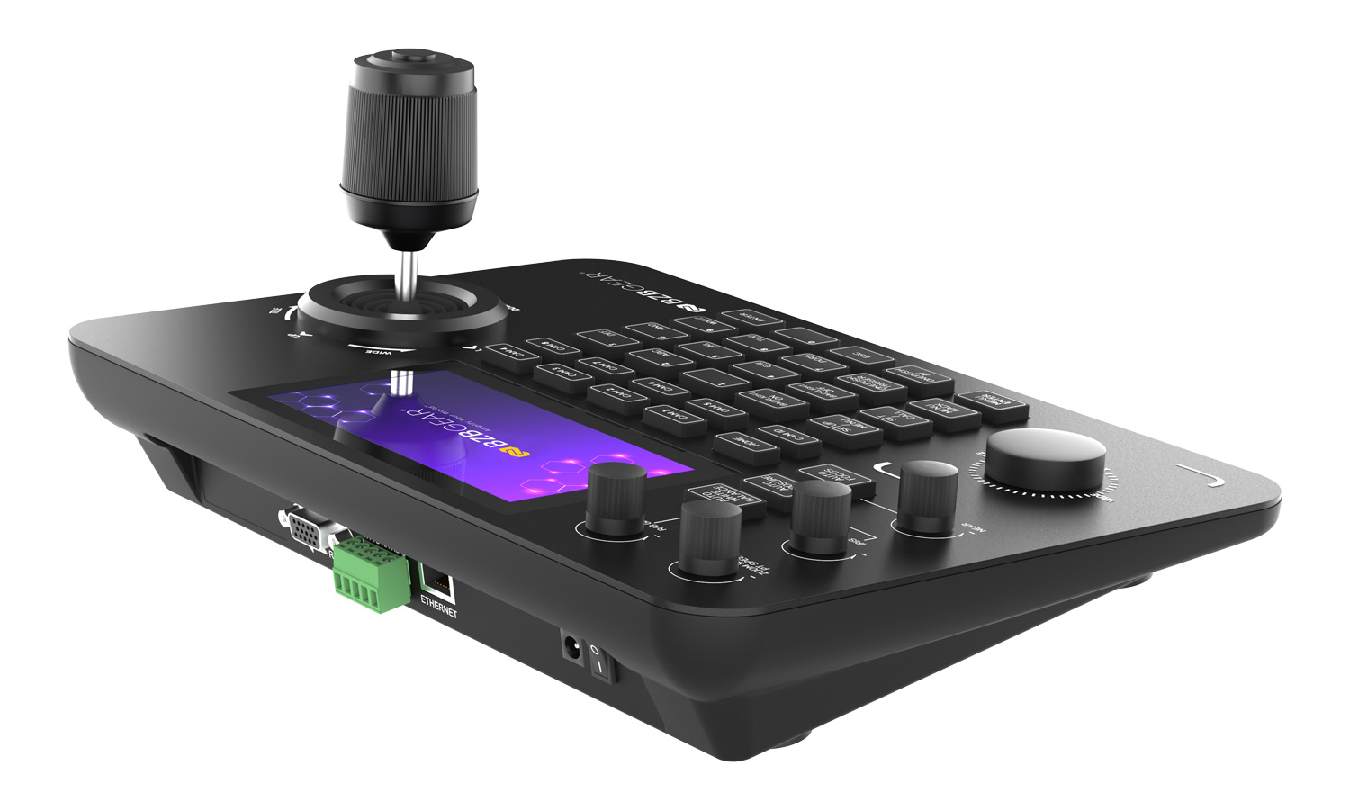 BZBGEAR BG-Commander-G2 Universal Advanced Serial and IP PTZ Joystick Controller with 5'' Touch LCD Screen and POE/NDI/RS-232/422/485 - Image 4