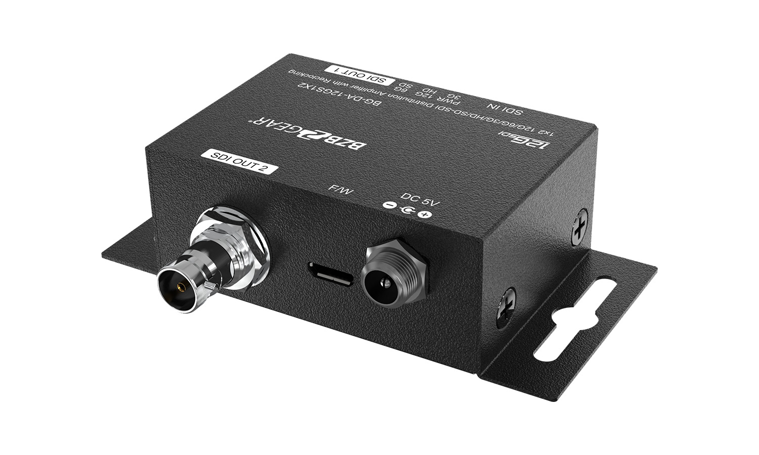 BZBGEAR BG-DA-12GS1X2 4K UHD 12G-SDI 1x2 Splitter/Distribution Amplifier - Image 3