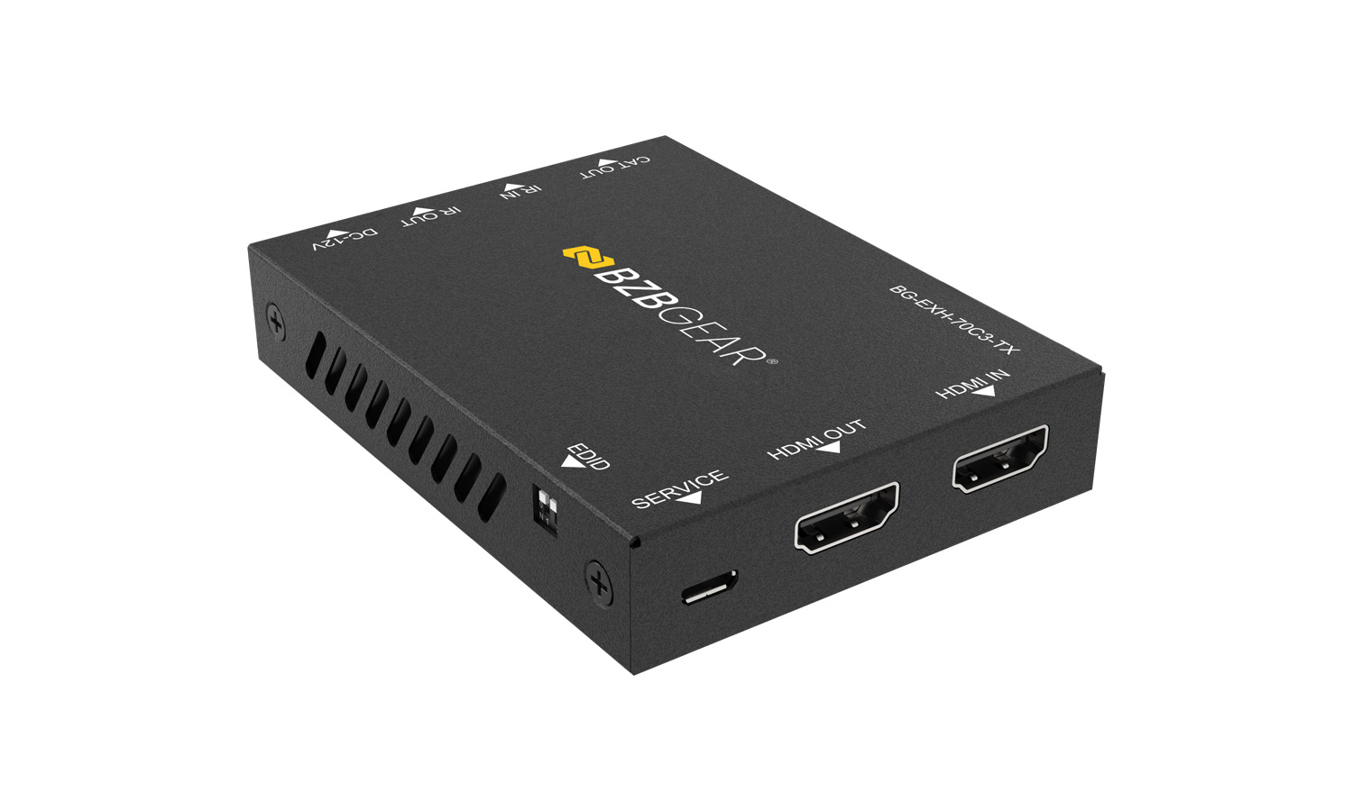 BZBGEAR BG-EXH-70C3 4K UHD HDMI Extender Over Cat5e/6 with Bi-directional IR/PoC/ARC and Audio De-embedding up to 230ft - Image 5