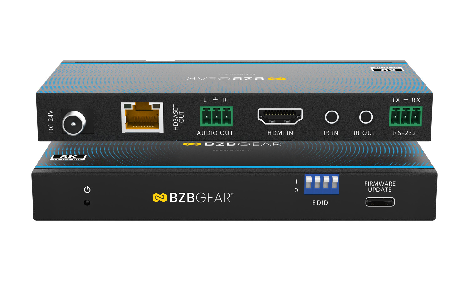 BZBGEAR BG-EXH-8K150C 8K UHD HDMI HDBaseT Long Range Extender with Bi-directional IR/RS-232/CEC up to 490ft - Image 2