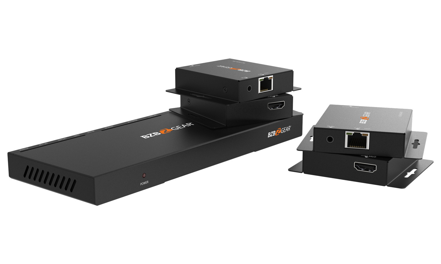 BZBGEAR BG-HDA-E14 1x4 1080P/4K30 HDMI Splitter/Distribution Amplifier Kit with 4 Receivers up to 230ft over Category Cable - Image 3