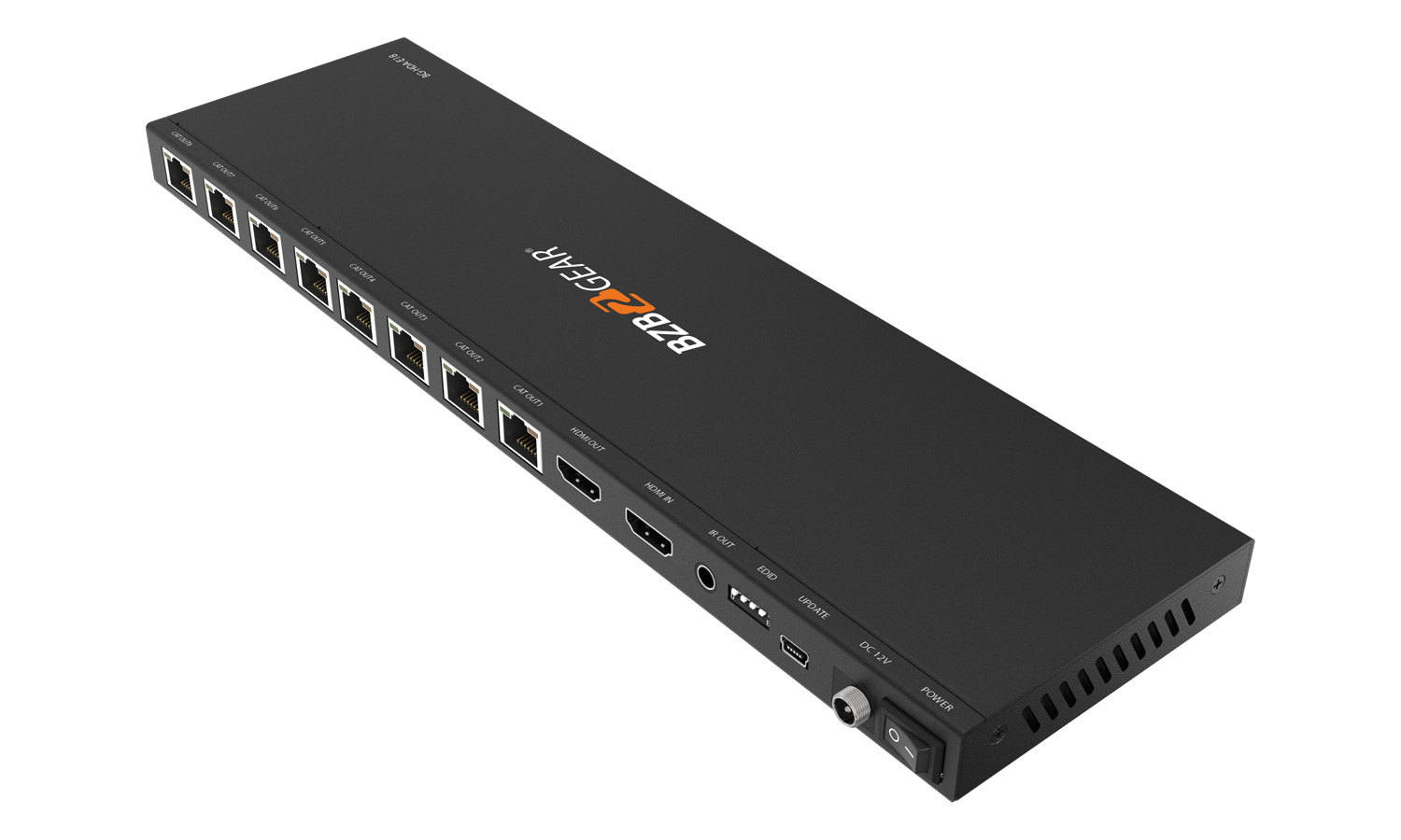 BZBGEAR BG-HDA-E18 1x8 1080P/4K30 HDMI Splitter/Distribution Amplifier Kit with 8 Receivers up to 230ft over Category Cable - Image 8
