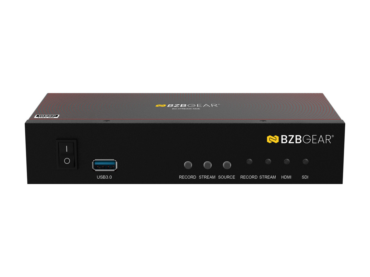 BZBGEAR BG-STREAM-NDE 1 Channel SDI/HDMI Encoder/Decoder/Recorder with Audio/USB 3.0 for Storage plus NDI Support - Image 2