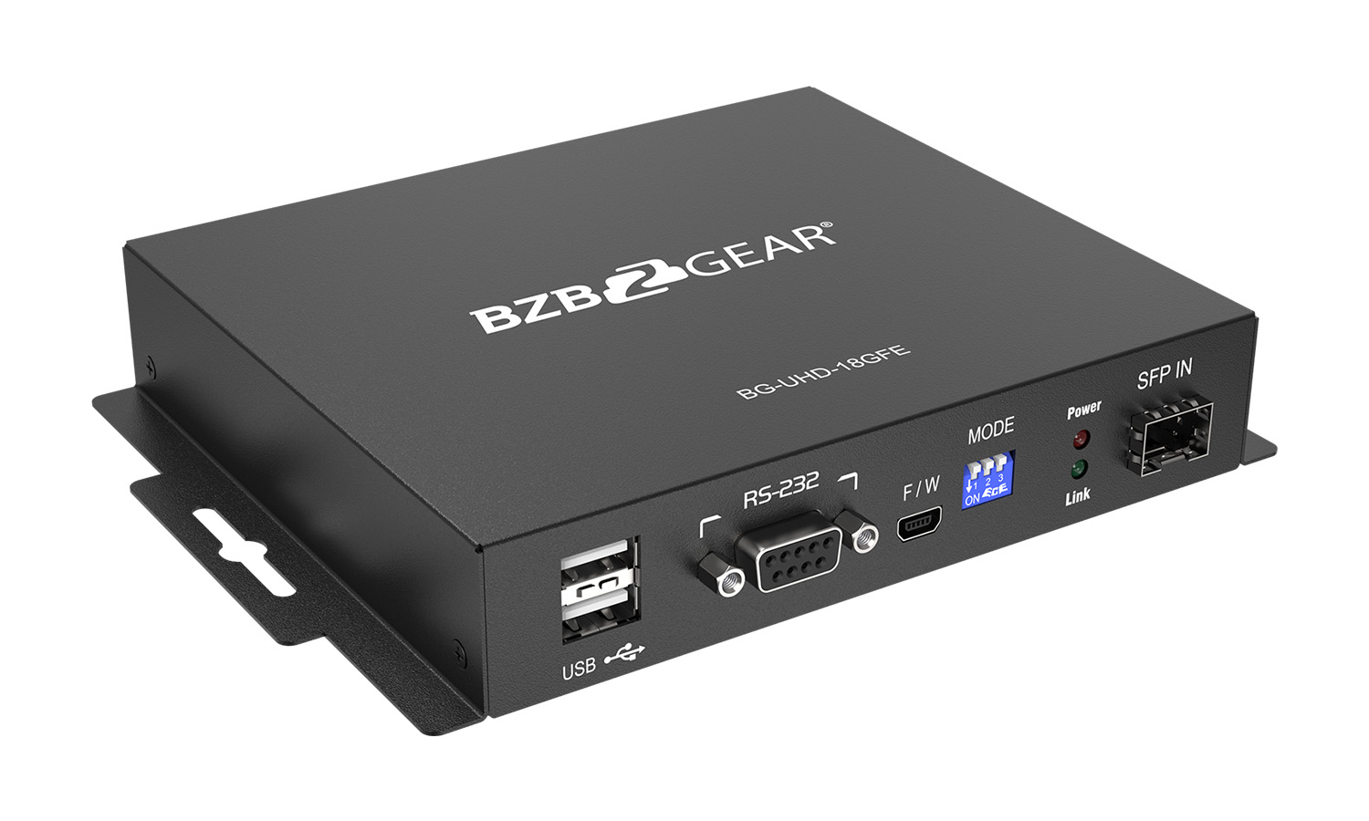 BZBGEAR BG-UHD-18GFE 4K UHD HDMI USB KVM Extender Kit Over Fiber with HDR/2-Way IR/RS-232 (No SFP Module Included) - Image 2