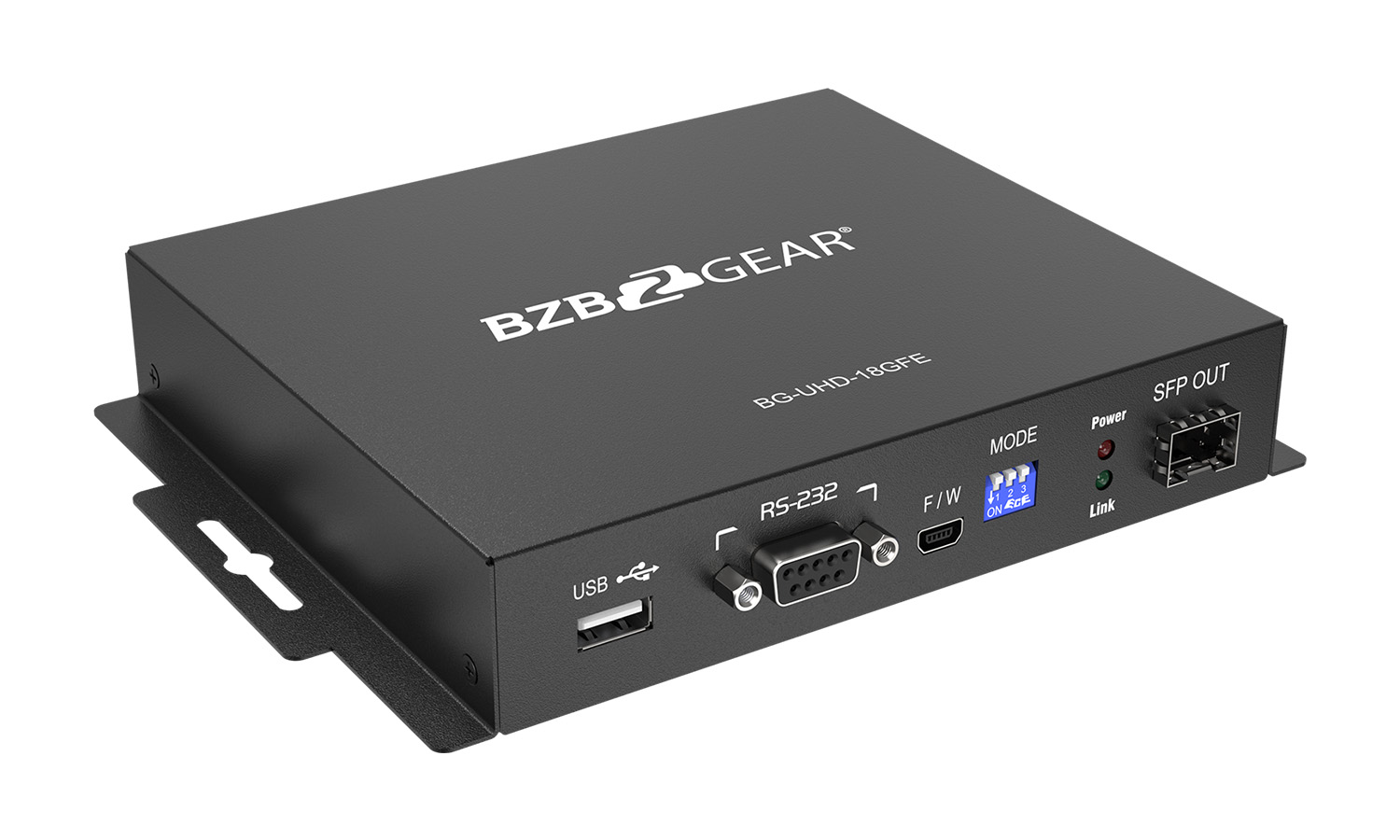 BZBGEAR BG-UHD-18GFE 4K UHD HDMI USB KVM Extender Kit Over Fiber with HDR/2-Way IR/RS-232 (No SFP Module Included) - Image 4