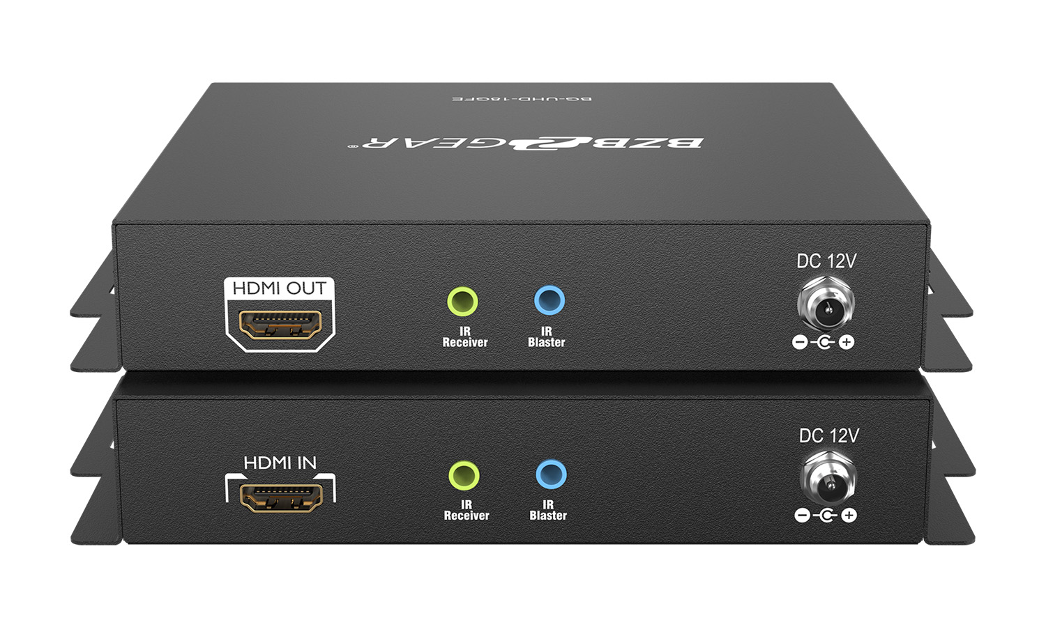 BZBGEAR BG-UHD-18GFE 4K UHD HDMI USB KVM Extender Kit Over Fiber with HDR/2-Way IR/RS-232 (No SFP Module Included) - Image 6