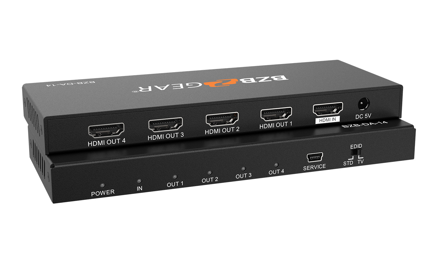 BZBGEAR BG-DA-14 1x4 4K UHD HDMI Splitter with HDR and 3D Support - Image 8