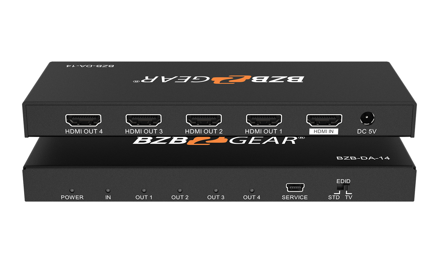 BZBGEAR BG-DA-14 1x4 4K UHD HDMI Splitter with HDR and 3D Support - Image 9