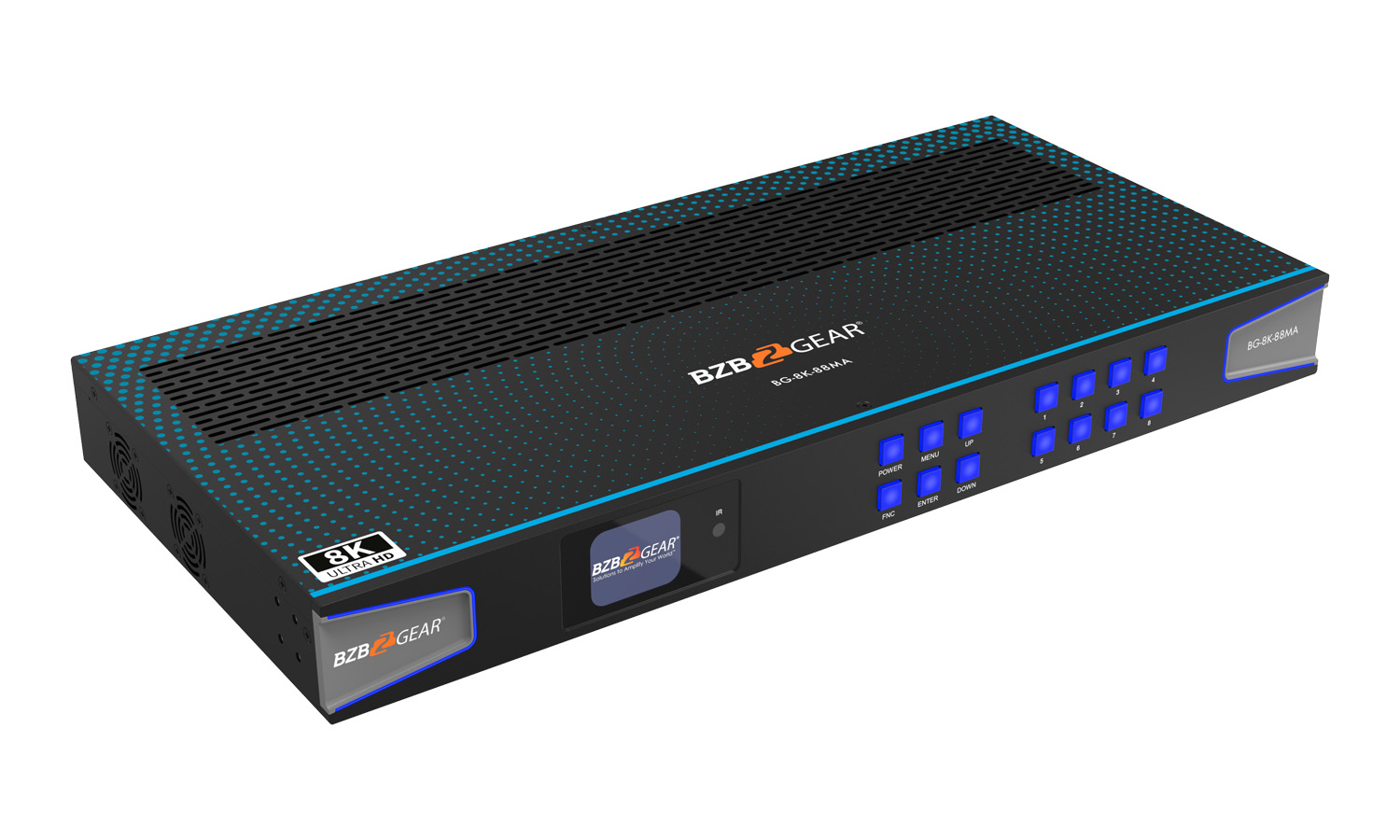 BZBGEAR BG-8K-88MA-b 8x8 8K UHD HDMI 2.1 Matrix Switcher with Auto Downscaling/Audio De-Embedding (8K60/4K120 and VRR/FVA/ALLM Support) - Image 2
