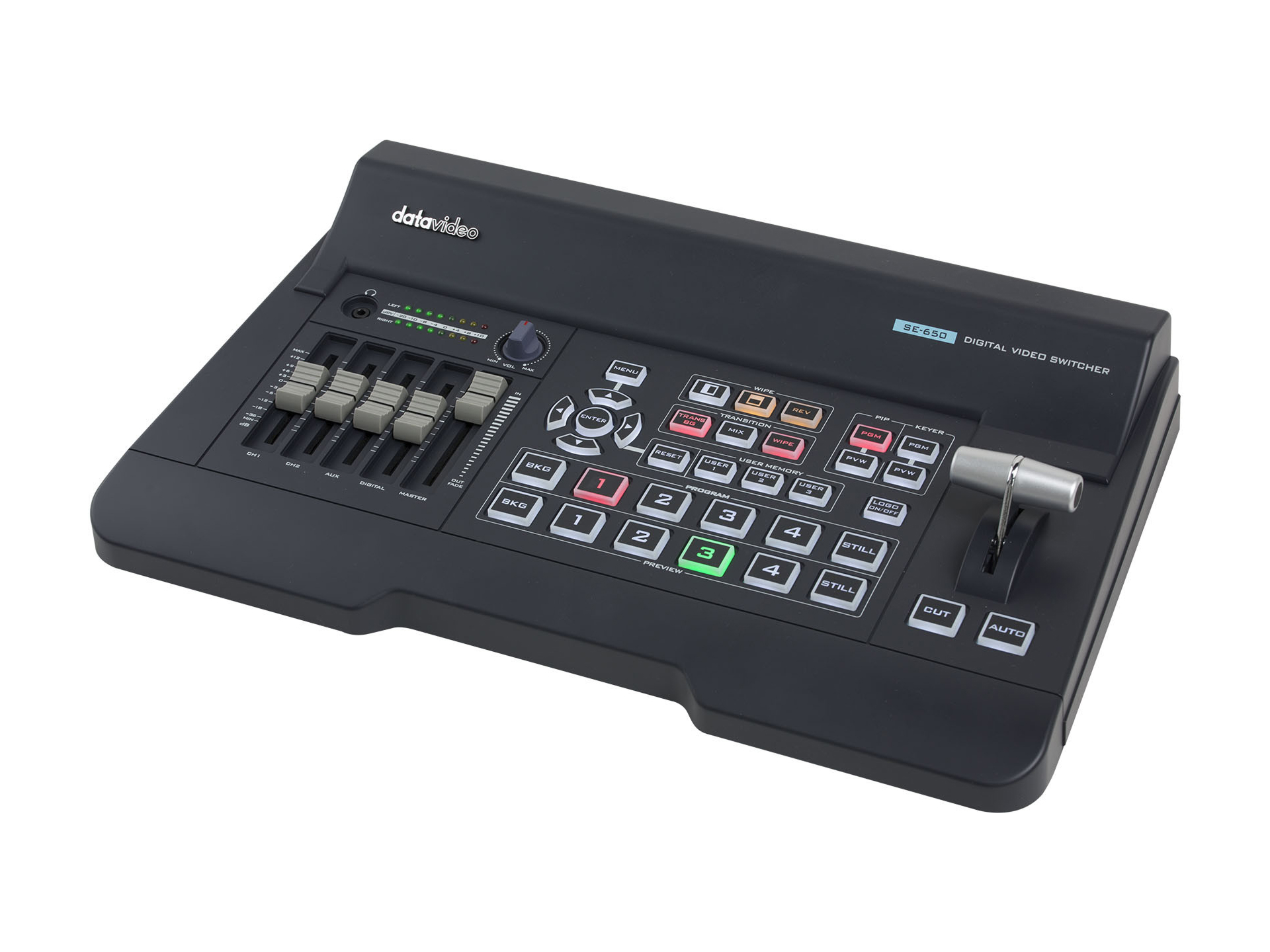 Datavideo Autocast Pro Kit Voice-Activated Camera Switcher / 2 PTZ 20x Zoom / SE-650 4-Input HD - Image 7