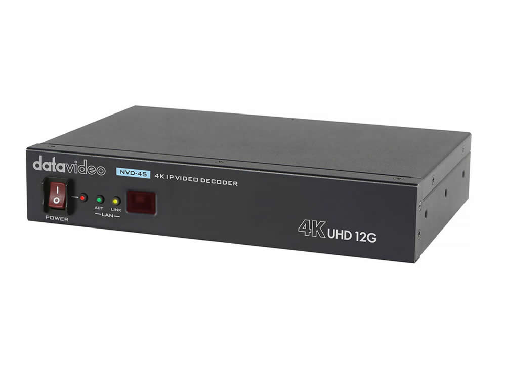 Datavideo NVD-45 4K Streaming IP Video Decoder with 12G-SDI Output