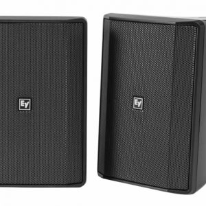 Electro-Voice EVID-S5.2XB Quick install Speaker 5” cabinet 70/100V black. IP65, pair