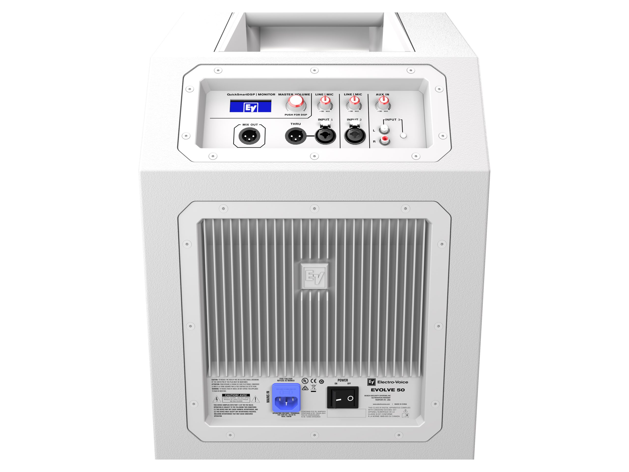 Electro-Voice EVOLVE50-SW 12in Portable Column Speaker Subwoofer / 1000 W Class-D / 127 dB / 37-20 kHz / White