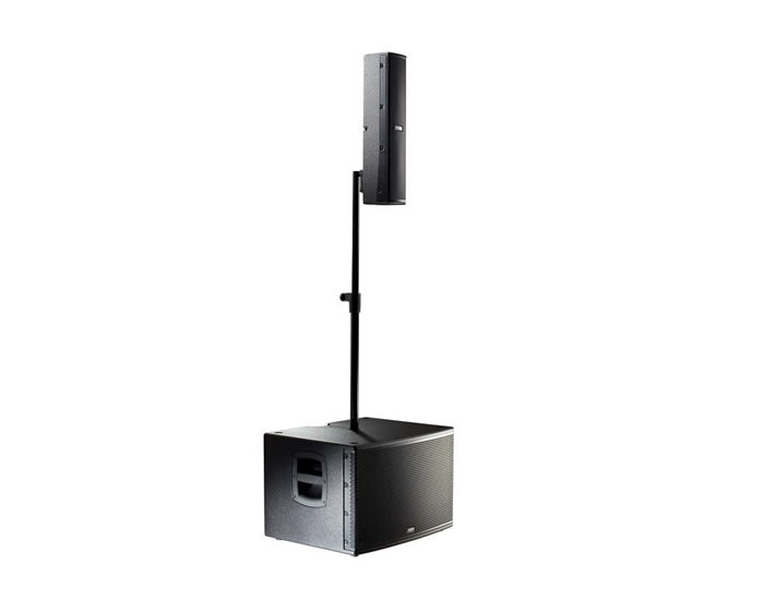 FBT CS-1000 BLK Portable Active Sub/Satellite Speaker System 1000W Built-In DSP / Black