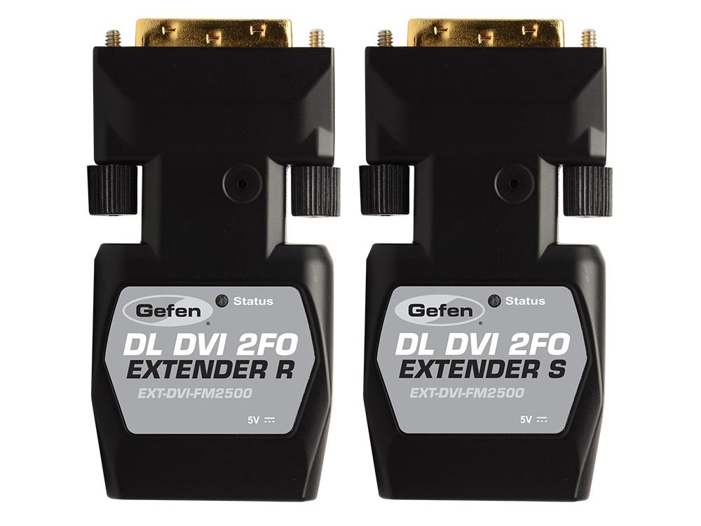 Gefen EXT-DVI-FM2500 Dual Link DVI Fiber Optic Extender (Sender/Receiver) Kit (Dongle Modules) - Image 2