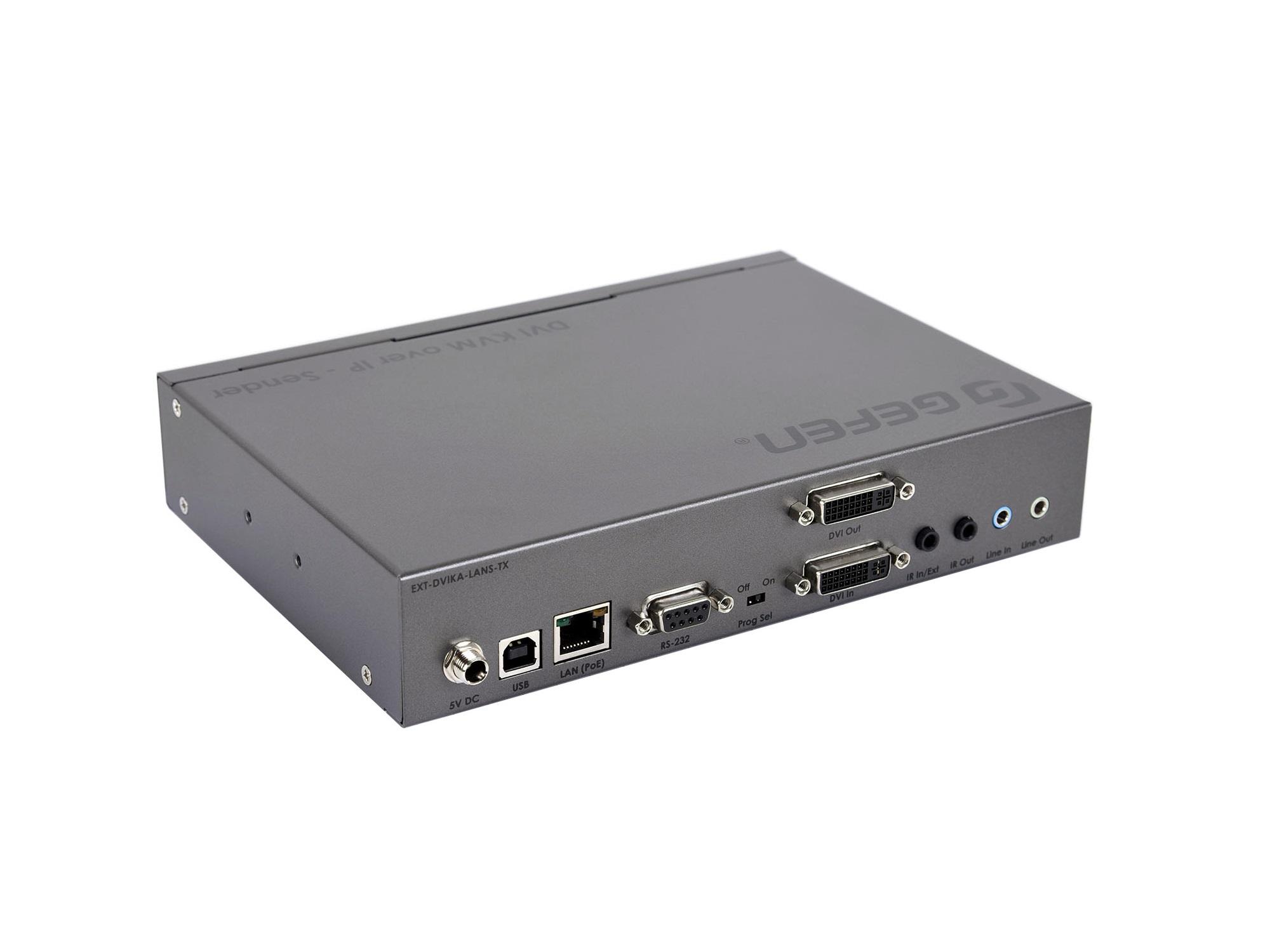 Gefen EXT-DVIKA-LANS-TX DVI KVM over IP Extender (Transmitter) with USB/Audio/RS-232/IR - Image 2