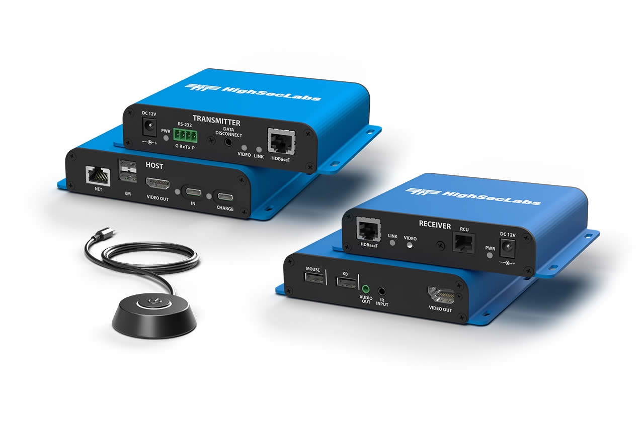 High Sec Labs FKCE11UC60-N USB-C Extended Dock Single Head 4K 60HZ Extender over 100m