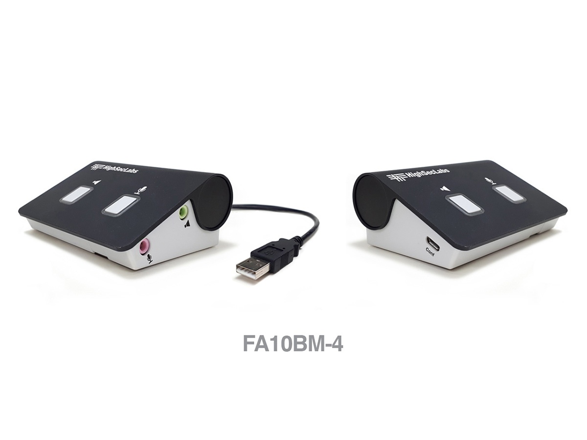 High Sec Labs FA10BM-4 USB to Analog Audio Diode / Microphone Support / Low-Pass Filter