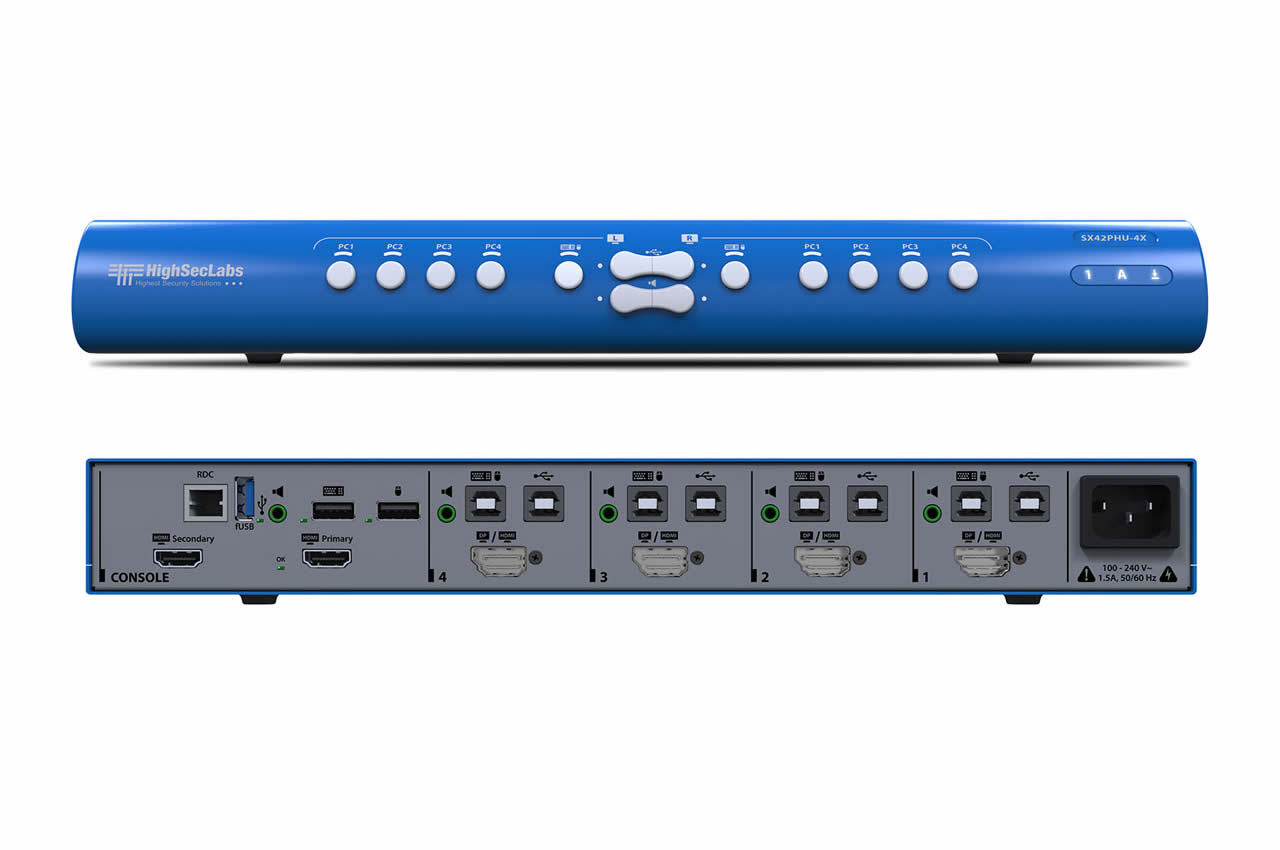 High Sec Labs SX42PHU-4X Multi-viewing KVM switch